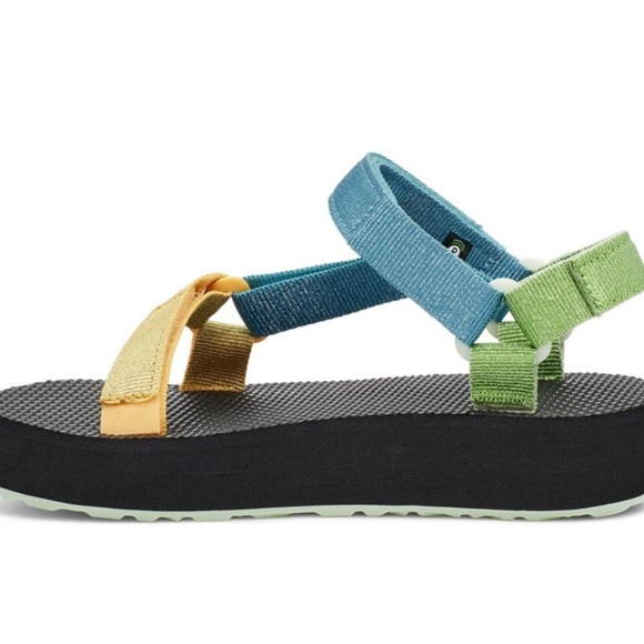 NEW Teva -Kids Midfoem Universal Metallic Sandals Size 11 - Picture 3 of 5